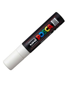 Marcatore UNI POSCA PC17K p.scalpello 15mm bianco UNI MITSUBISHI M PC17K BI UNI MITSUBISHI A BASE D'ACQUA 2