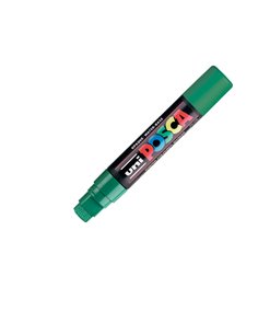 Marcatore UNI POSCA PC17K p.scalpello 15mm verde UNI MITSUBISHI M PC17K V UNI MITSUBISHI A BASE D'ACQUA
