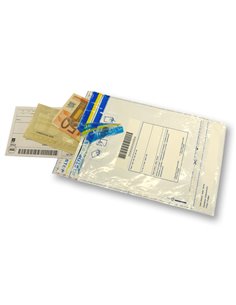 25 BUSTE SICUREZZA 365x455mm in LDPE RICICLABILE 70 mic 3715 VIVA BUSTE ANTISTRAPPO