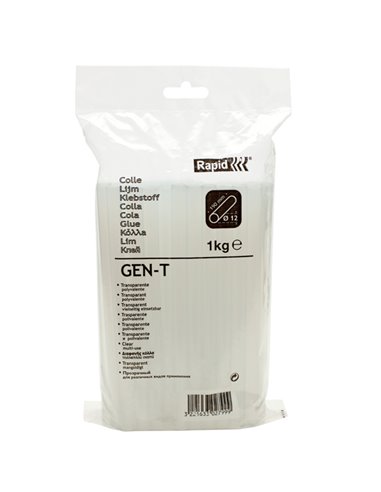COLLA TERMOFUSIBILE 19cm Ø12mm 1Kg TRASPARENTE 40302799 RAPID INCOLLATRICI E COLLA A CALDO
