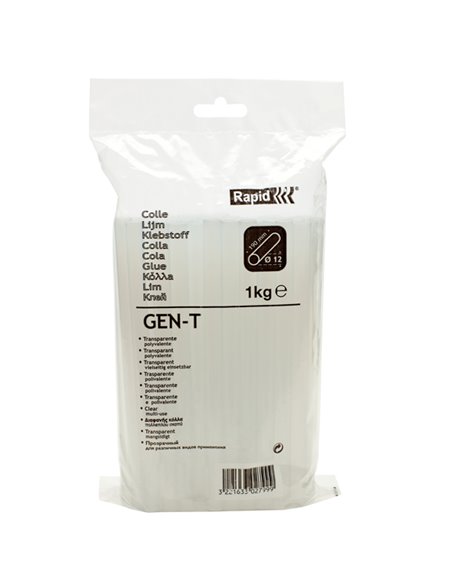 COLLA TERMOFUSIBILE 19cm Ø12mm 1Kg TRASPARENTE 40302799 RAPID INCOLLATRICI E COLLA A CALDO