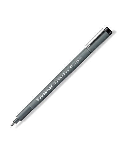 Pennarello Pigment Liner 308 nero 2,0mm punta scalpello Staedtler 308 C2-9