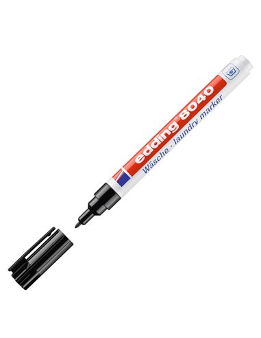 Marcatore EDDING 8040 1,0mm nero permanente per tessuti 4-8040 001 EDDING PERMANENTI