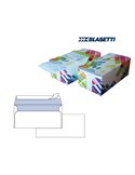 BOX DISPENSER 150 BUSTE BIANCHE 110X230MM 90GR S/FINESTRA con STRIP BLASETTI 0392