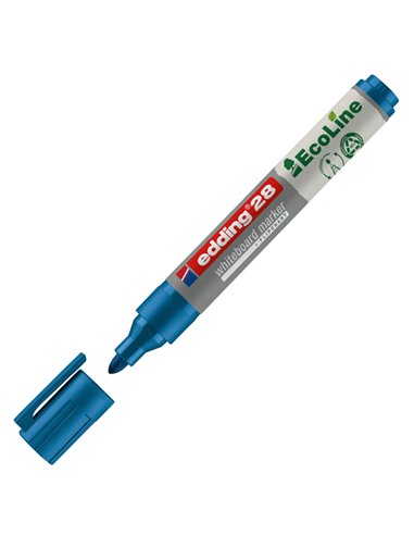 MARCATORE BLU PER LAVAGNE BIANCHE EDDING 28 ECOLINE TRATTO 1,5 - 3,00mm E-28003 EDDING PER LAVAGNE CANCELLABILI