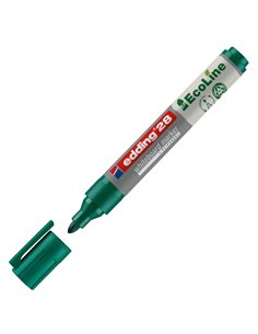 MARCATORE VERDE PER LAVAGNE BIANCHE EDDING 28 ECOLINE TRATTO 1,5 - 3,00mm E-28004 EDDING PER LAVAGNE CANCELLABILI