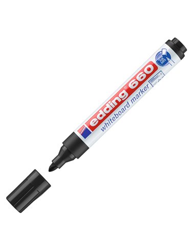 MARCATORE NERO PER LAVAGNE BIANCHE EDDING 660 TRATTO 1,5 - 3,00mm E-660001
