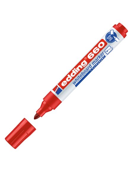 BUSTA 4 MARCATORI PER LAVAGNE BIANCHE EDDING 660 TRATTO 1,5 - 3,00mm COL ASS. 4-660-4 EDDING PER LAVAGNE CANCELLABILI