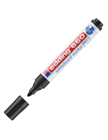 BUSTA 4 MARCATORI PER LAVAGNE BIANCHE EDDING 660 TRATTO 1,5 - 3,00mm COL ASS. 4-660-4 EDDING PER LAVAGNE CANCELLABILI