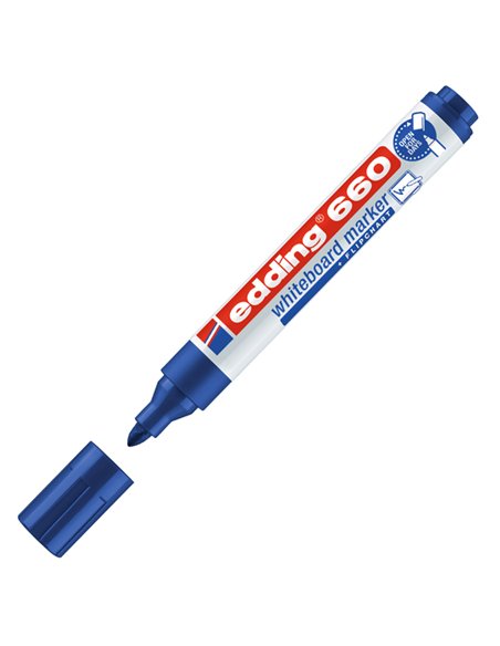 BUSTA 4 MARCATORI PER LAVAGNE BIANCHE EDDING 660 TRATTO 1,5 - 3,00mm COL ASS. 4-660-4 EDDING PER LAVAGNE CANCELLABILI