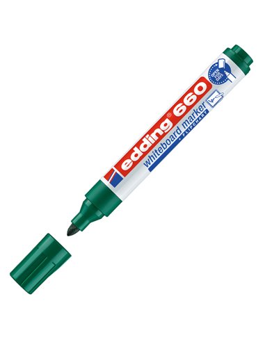 BUSTA 4 MARCATORI PER LAVAGNE BIANCHE EDDING 660 TRATTO 1,5 - 3,00mm COL ASS. 4-660-4 EDDING PER LAVAGNE CANCELLABILI