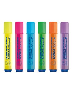 BARATTOLO 20 EVIDENZIATORI TRATTO VIDEO ASSORTITI F829200 TRATTO COLORE LIQUIDO 2