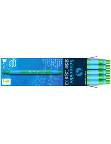 Penna a sfera SLIDER EDGE XB verde SCHNEIDER P152204 SCHNEIDER CON CAPPUCCIO