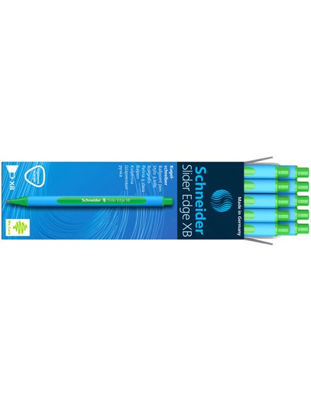 Penna a sfera SLIDER EDGE XB verde SCHNEIDER P152204 SCHNEIDER CON CAPPUCCIO