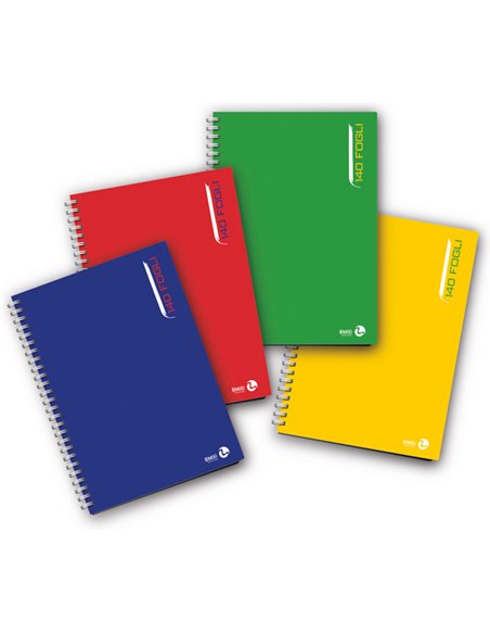 BLOCCO NOTES SPIRALATO L/Lungo 22,3x29,7cm 80gr 1Rigo 140fg BM 0112761 BM BLOCCHI SPIRALATI