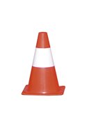 CONO SEGNALETICO H30cm BIANCO/ROSSO CO83