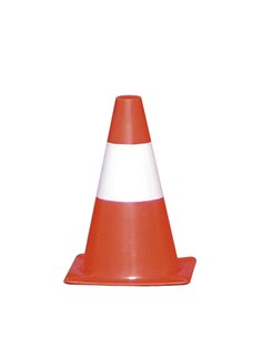 CONO SEGNALETICO H30cm BIANCO/ROSSO CO83 CARTELLI SEGNALATORI SEGNALETICA