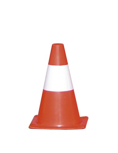 CONO SEGNALETICO H30cm BIANCO/ROSSO CO83 CARTELLI SEGNALATORI SEGNALETICA