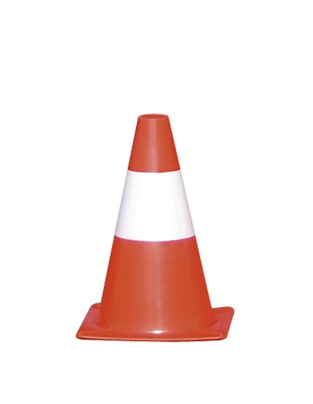 CONO SEGNALETICO H30cm BIANCO/ROSSO CO83 CARTELLI SEGNALATORI SEGNALETICA