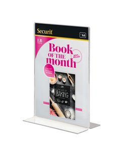 DISPLAY PORTAMENU' a T 21x29,7cm (A4) Securit PFT-ACV-A4 SECURIT PORTADEPLIANT DA TAVOLO