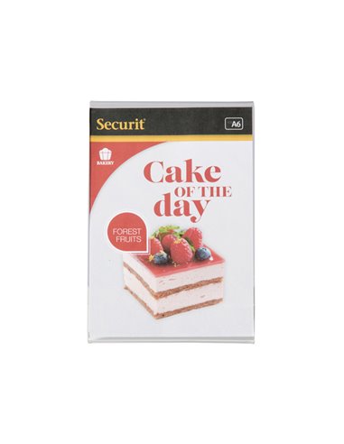 DISPLAY PORTAMENU' a L 10,5x15cm (A6) Securit PFT-ACL-A6 SECURIT PORTADEPLIANT DA TAVOLO