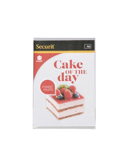 DISPLAY PORTAMENU' a L 10,5x15cm (A6) Securit PFT-ACL-A6 SECURIT PORTADEPLIANT DA TAVOLO