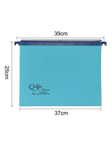 CARTELLA SOSPESA CASSETTO 39/U-3cm BLU JOKER BERTESI 400/395 LINK 3-A3 BERTESI CARTELLE SOSPESE IN CARTONCINO