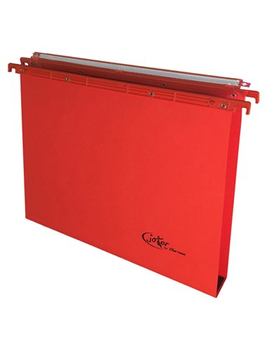 CARTELLA SOSPESA CASSETTO 39/U-3cm ROSSO JOKER BERTESI 400/395 LINK 3-A4 BERTESI CARTELLE SOSPESE IN CARTONCINO