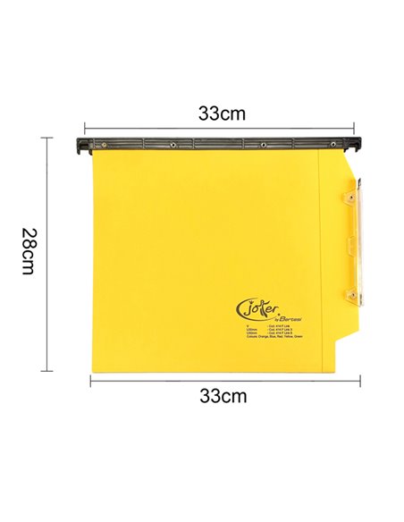 CARTELLA SOSPESA ARMADIO 33/U-3cm GIALLO JOKER BERTESI 414F LINK 3-A5