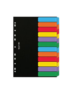 SEPARATORE A4 DOX a 12 TASTI NEUTRI COLORATI D26612