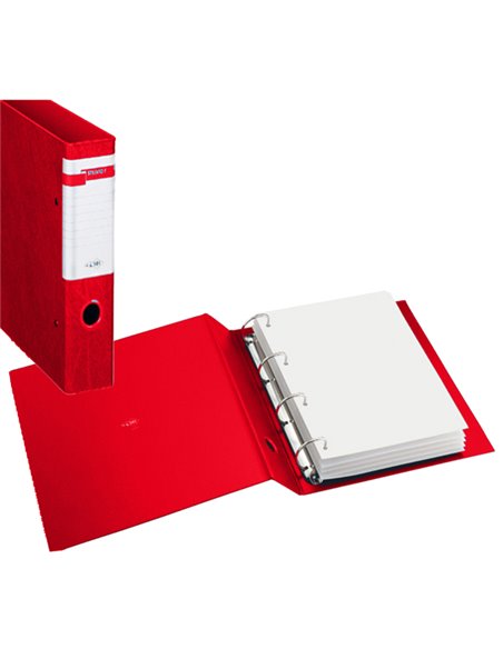 Raccoglitore STELVIO F 25 A4 4D rosso 22x30cm SEI ROTA 37254412