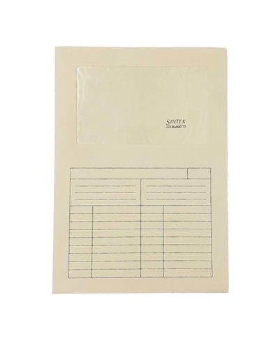 50 Cartelline a L c/finestra avorio 120gr Sintex Blasetti 0582 BLASETTI CARTELLINE CON FINESTRA
