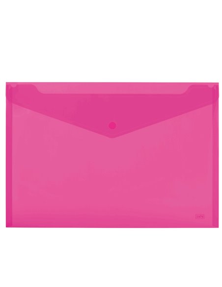 SET 3 BUSTE CON BOTTONE A4-33,5x23,5cm COLORI Fluo Ass. LEBEZ ART.80438 80438