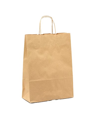 25 SHOPPERS CARTA BIOKRAFT 36X12X41CM NEUTRO CORDINO AVANA 067068 Mainetti Bags SHOPPERS E SACCHETTI REGALO