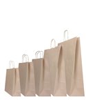 25 SHOPPERS CARTA BIOKRAFT 45X15X50CM TWISTED SABBIA 074394