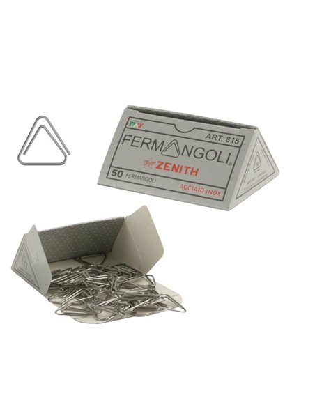 SCATOLA 50 FERMANGOLI ZENITH 815 Acciaio inox 100 0608158000