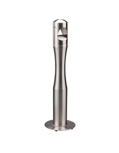 Portacenere a colonna H100cm in acciaio inox 108007 Medial CESTINI E POSACENERE