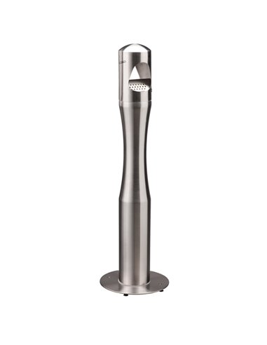 Portacenere a colonna H100cm in acciaio inox 108007 Medial CESTINI E POSACENERE