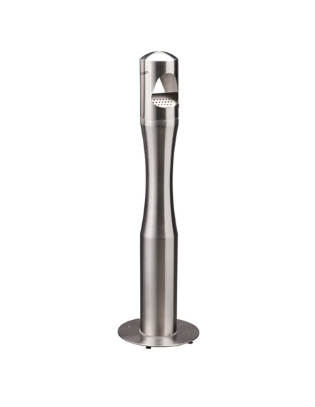 Portacenere a colonna H100cm in acciaio inox 108007 Medial CESTINI E POSACENERE
