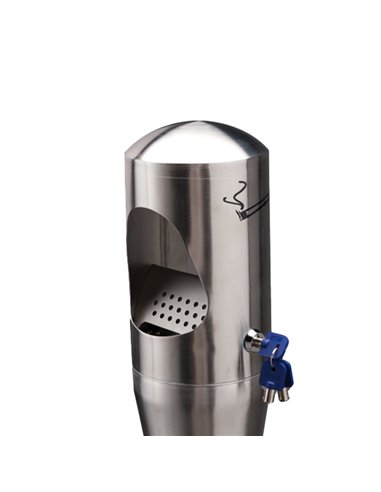 Portacenere a colonna H100cm in acciaio inox 108007 Medial CESTINI E POSACENERE