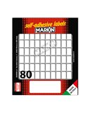 Etichetta adesiva bianca 16x10mm (10fogli x 80etichette) Markin X11012