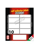 Etichetta adesiva bianca 56x26mm (10fogli x 10etichette) Markin X11040
