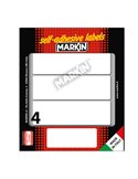 Etichetta adesiva bianca 110x34mm (10fogli x 4etichette) Markin X11052
