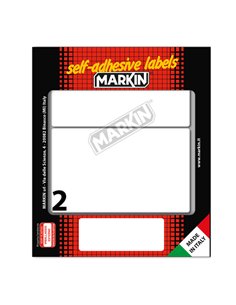 Etichetta adesiva bianca 115x70mm (10fogli x 2etichette) Markin X11053