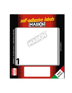 Etichetta adesiva bianca 142x110mm (10fogli x 1etichetta) Markin X11054