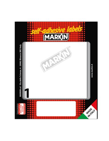 Etichetta adesiva bianca 142x110mm (10fogli x 1etichetta) Markin X11054