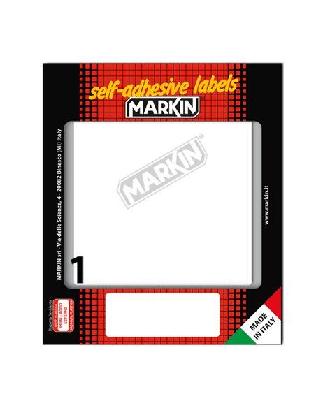 Etichetta adesiva bianca 142x110mm (10fogli x 1etichetta) Markin X11054