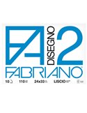 ALBUM P.M. FABRIANO2 (24X33CM) 10FG 110GR LISCIO 04204105