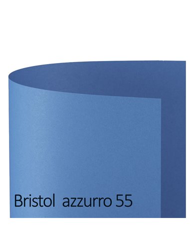 Conf.25 cartoncino Bristol Color 200gr 50x70cm azzurro 55 Favini A35G012 FAVINI CARTONCINO COLORATO