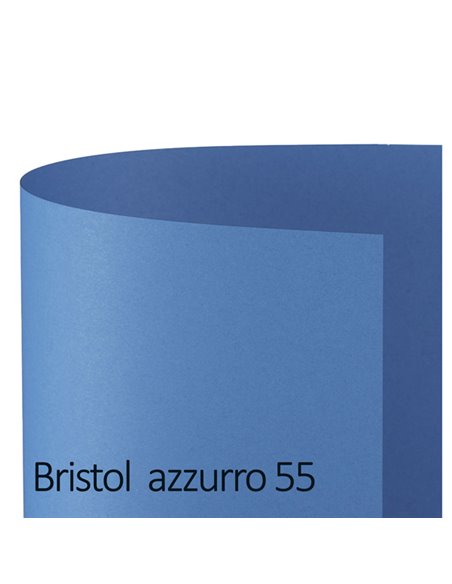 Conf.25 cartoncino Bristol Color 200gr 50x70cm azzurro 55 Favini A35G012 FAVINI CARTONCINO COLORATO